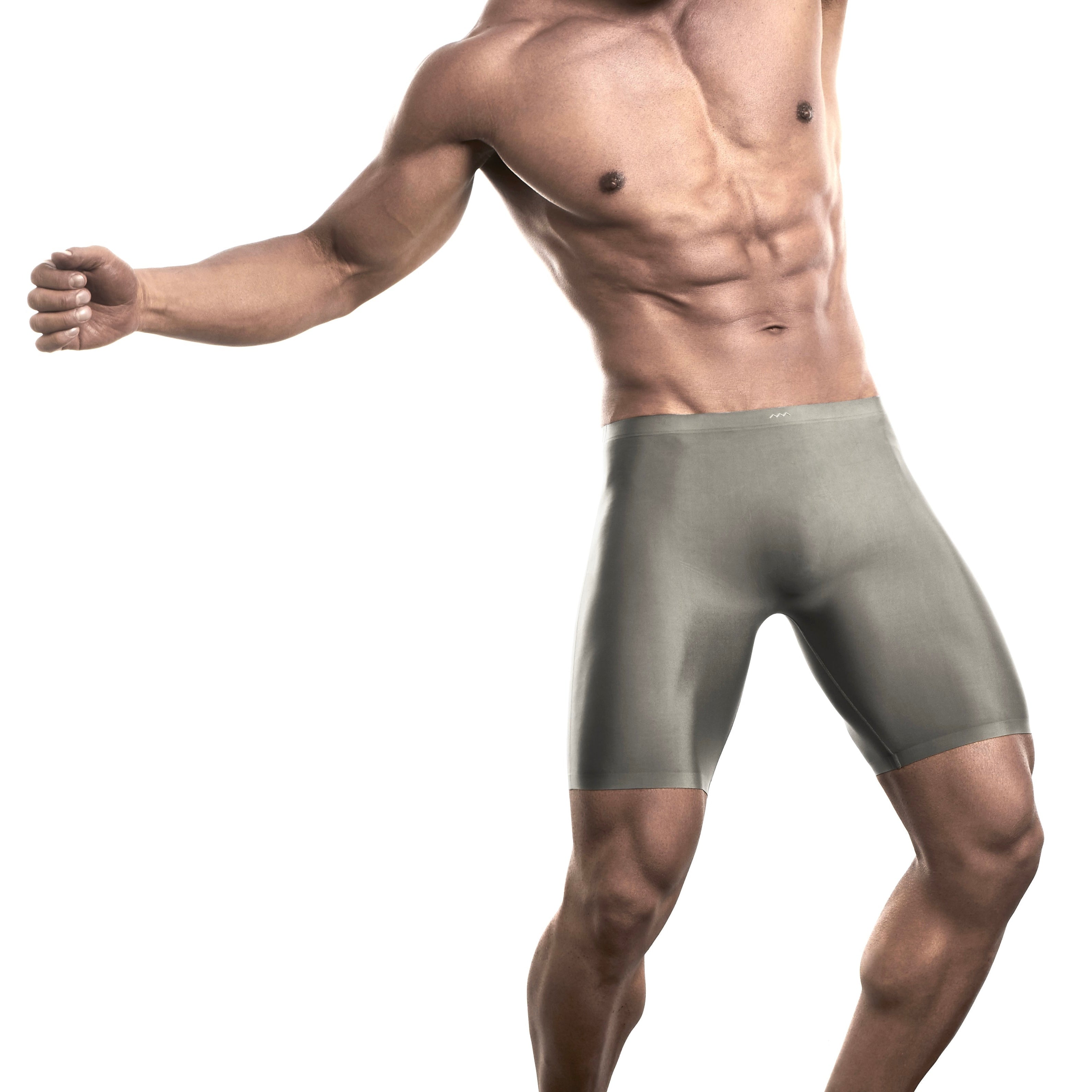 As We Move Dominate Men's Boxer Brief Underwear Stone Gray Large